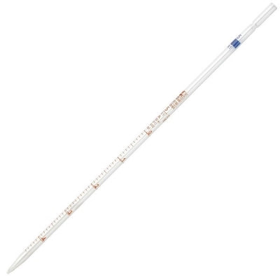 Pipette, Serological, Globe Glass, Reusable, 5mL, Class A, To Deliver (TD), 0.1 Graduations, Blue Band, 6/bx