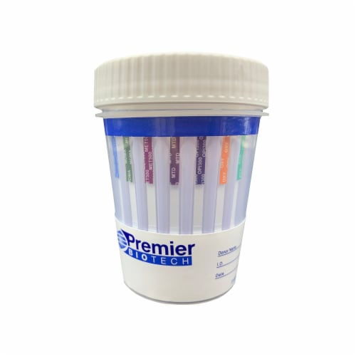 Bio-Cup, 12-Drug Panel: AMP (Amphetamines), BAR (Barbiturates), BUP (Buprenorphine), BZO (Benzodiazepines), COC (Cocaine), mAMP/MET (Methamphetamine), MDMA (Ecstasy), MTD (Methadone), OPI (Opiates), OXY (Oxycodone), PCP (Phencyclidine), THC (Marijuana), Urine Sample, CLIA WAIVED, 25/cs (US Only)