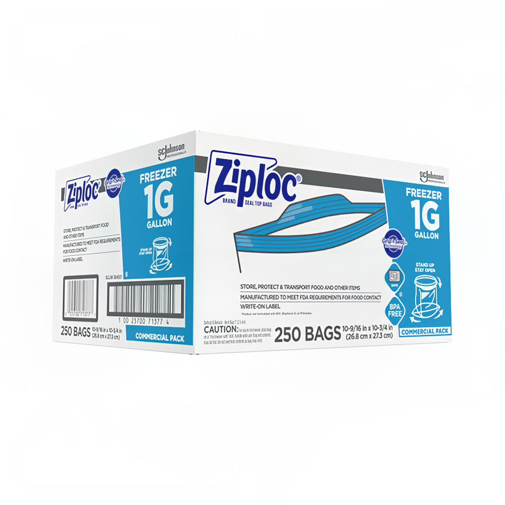 Ziploc Brand Freezer Bags, 1qt, 250/pk