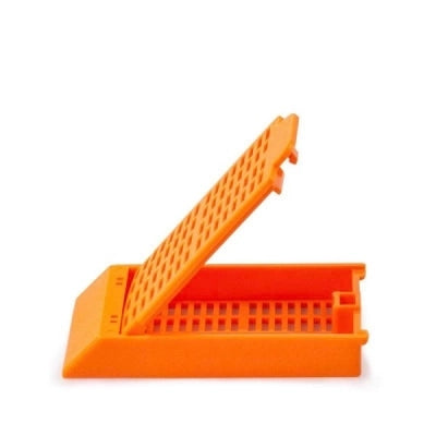 Histosette II Cassettes, Tissue, Orange, (cassettes and lids packaged separately), 500/bx, 2 bx/cs