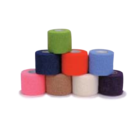 Self-Adherent Wrap, 1.5" x 6 yds, White, Latex, 32 rl/cs