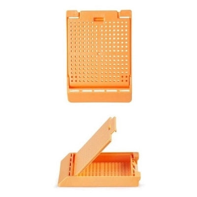 Slimsette Biopsy Cassette, 45 Angle, Acetal, Peach, 500/bx, 3 bx/cs