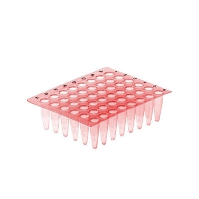 96 Thin Walled PCR Plate, 0.2mL, Red, 10/bg, 5 bg/cs