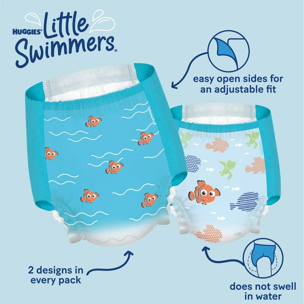 Swim Diaper, Size 4 (24-34 lbs), Disposable, 18/pk, 4 pk/cs