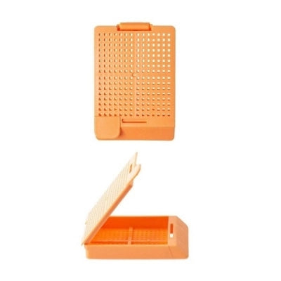 Swingsette Biopsy Cassette, 45 Angle, Acetal, Peach, 500/bx, 3 bx/cs