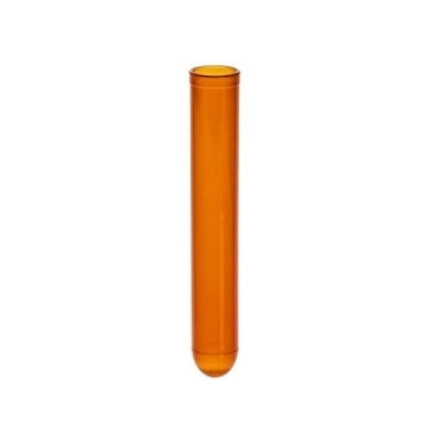 Culture Tube, 12 x 75mm, Polypropylene, 5mL, Amber, 250/pk, 4 pk/cs