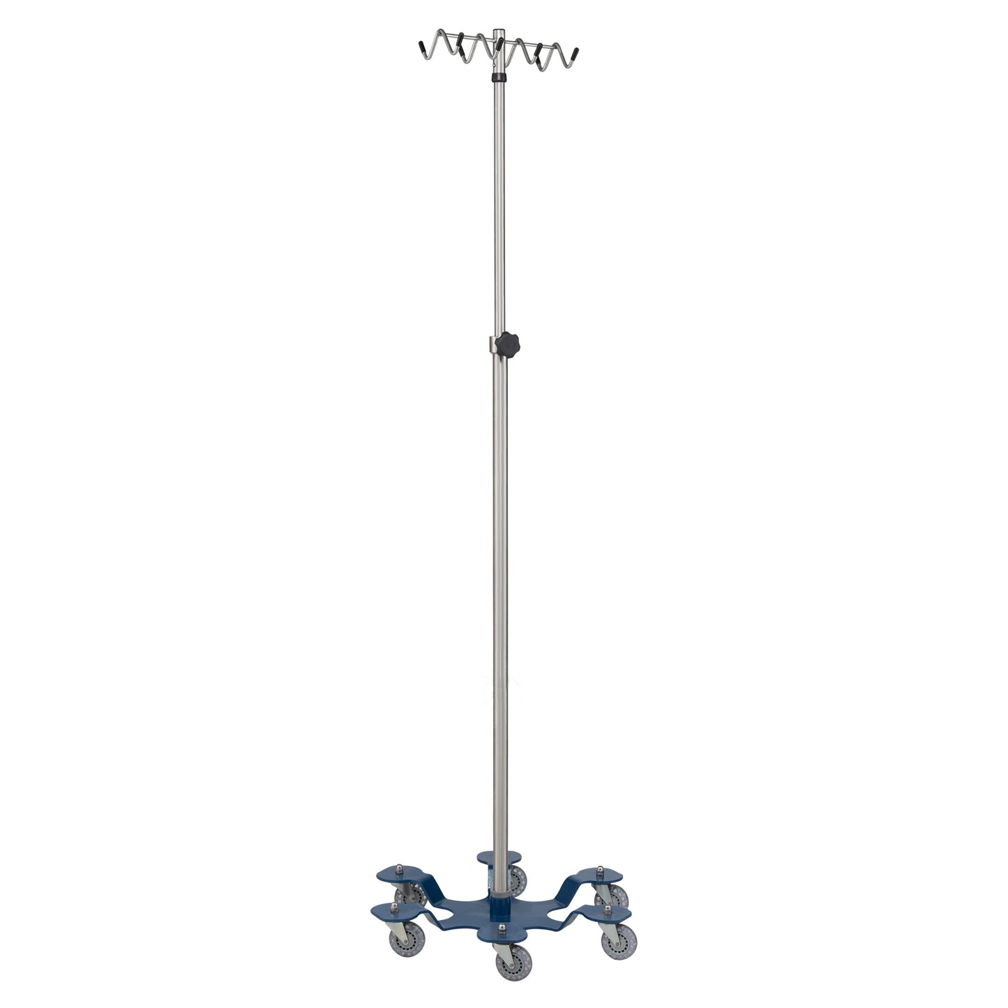IV Stand, 8 Hook with 6 Leg Powder Coated Low Center of Gravity Base (DROP SHIP ONLY)