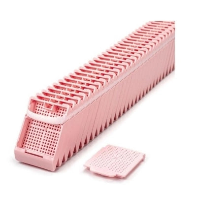Histosette II, Lid Only Cassettes for Label Machine, Biopsy, Pink, (base sold separately), 2000/cs