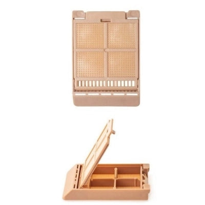 Micromesh Biopsy Cassette, 4-Compartments, 45 Angle, Acetal, Tan, 250/bx, 4 bx/cs
