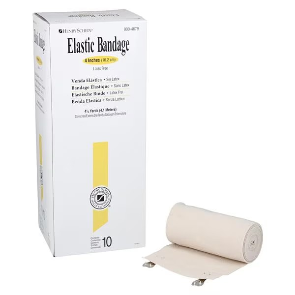 Stretch Bandage Elastic 4"x4.5yd Tan Non-Sterile 10/Bx (9004679)
