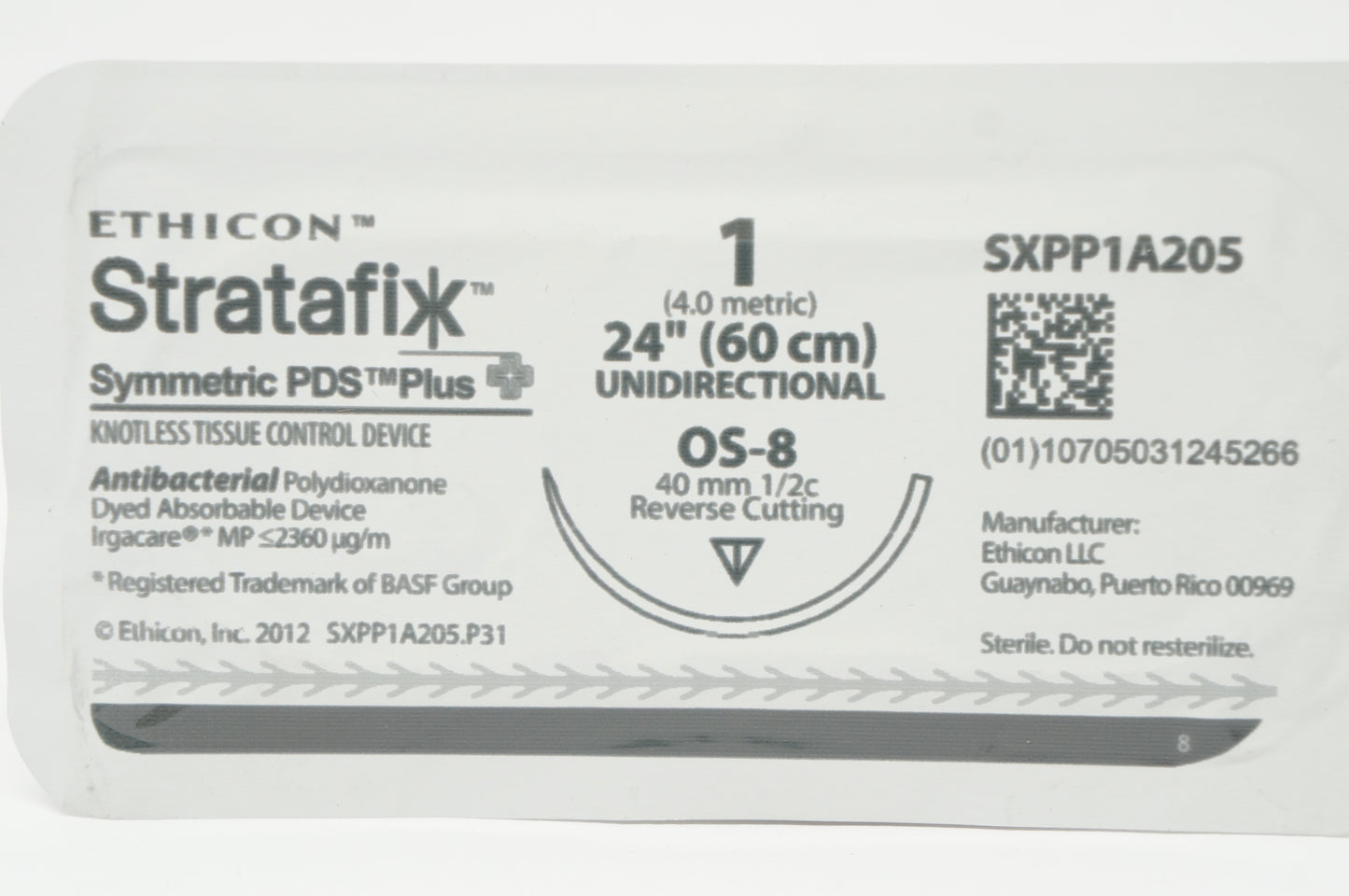 1 60CM STRATAFIX Symmetric PDS Plus, OS-8, 12/bx (Continental US Only)