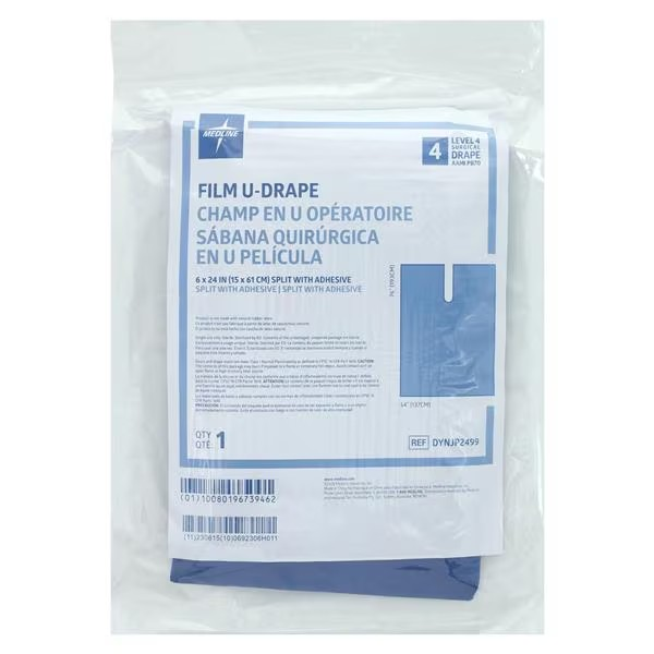 76x54" Sterile Impervious U-Drape 24/cs (DYNJP2499)