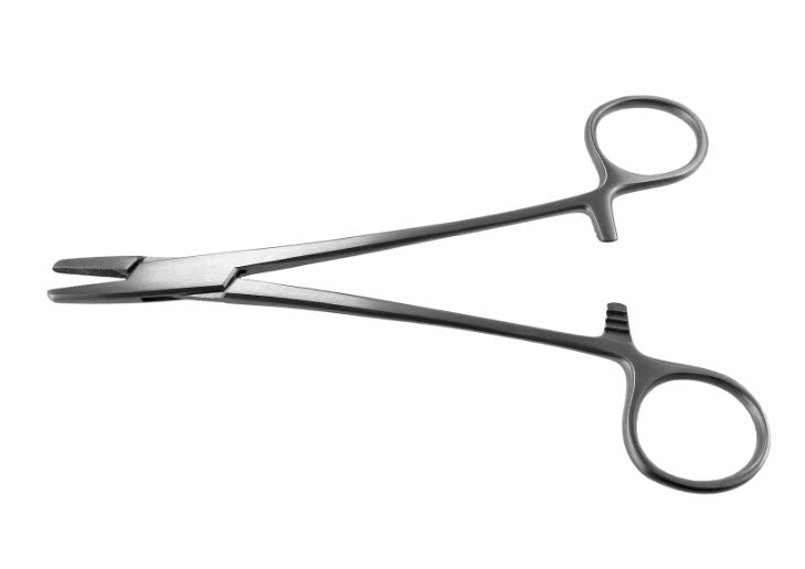 Needle Holder, Mayo Hegar, Stubby Jaws, 6 in (US Only) (Not Available For Sale into Canada)