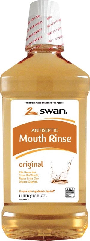 Amber Mouthwash, 1 Liter, 6/cs (31886) (US Only) (Item is considered HAZMAT and cannot ship via Air or to AK, GU, HI, MP, PR, VI)