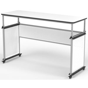 Desk, Modular Teacher, Overall dimensions: 60.25 W x 21 D x 32 to 38 H (DROP SHIP ONLY)