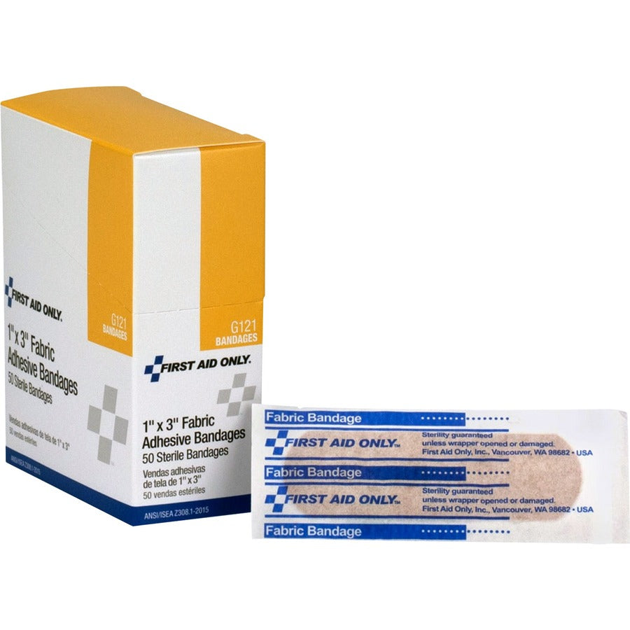Fabric Bandages, 1"x3", 50/bx, 18bx/cs (DROP SHIP ONLY - $150 Minimum Order)