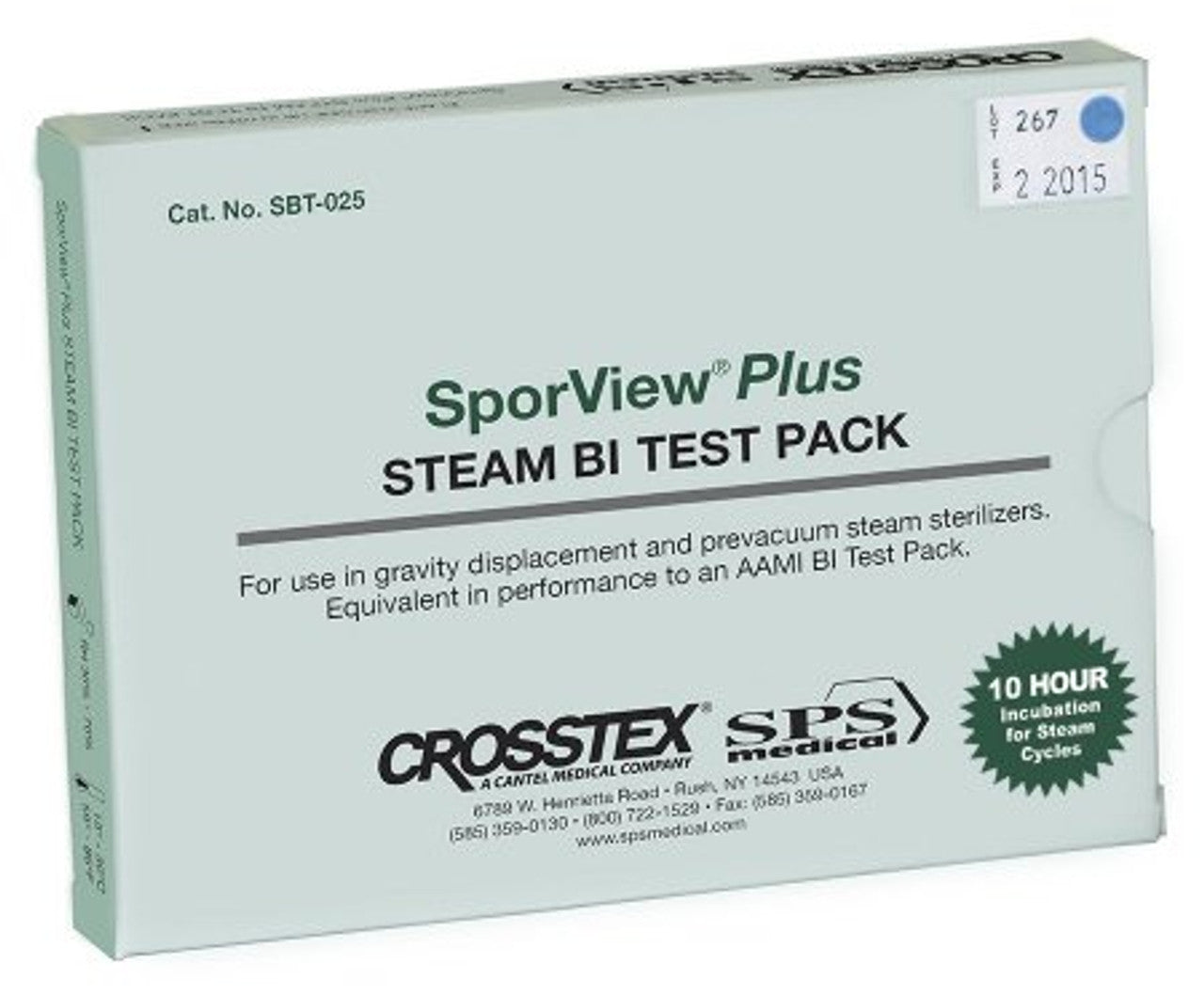 Biological Indicator Test Pack 25/cs