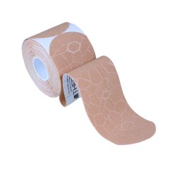 Kinesiology Tape, Precut Roll, Dispenser Box, 2" x 10" Strips, Beige/ Beige Print, Latex-Free, 20 Strips/rl, 24 rl/cs (091294) (Legacy# 12752) (US Only)
