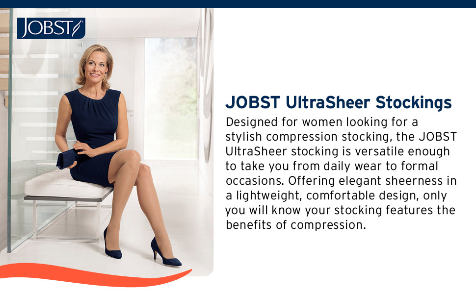 Compression Stocking, Waist High, 20-30 mmHG, Closed Toe, Espresso, Medium (Continental US Only)