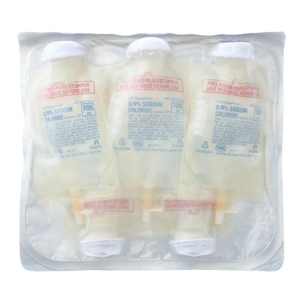 0.9% Sodium Chloride Injection, USP, 100 ml ADD-Vantage Flexible Container, 50/cs (Rx) (Item is Non-Returnable) (We must have your Wholesale Drug License on File before shipping this product) (US Only, Excluding IN and ND)