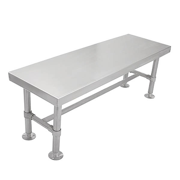 Gowning Bench, 48"W x 16"D x 18"H, 4 Legs, Knock Down (DROP SHIP ONLY)