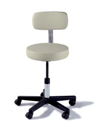 271 Basic Stool, w/ Back, Manually Adjustable, Healing Waters (US Only) (DROP SHIP ONLY) (Delivery Info Sheet Required)