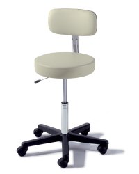 273 Basic Stool, w/ Back, Pneumatically Adjustable, Cranberry (US Only) (DROP SHIP ONLY) (Delivery Info Sheet Required)