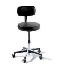 275 Basic Stool, with Back, Manually Adjustable, Restful Path (US Only) (DROP SHIP ONLY) (Delivery Info Sheet Required)
