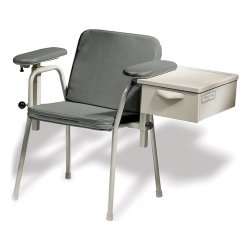 281 Blood Drawing Chair w/ Storage Drawer, Lunar Gray (US Only) (DROP SHIP ONLY) (Delivery Info Sheet Required)