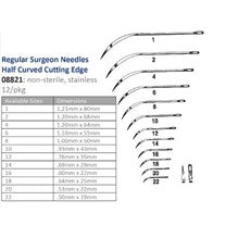 Suture Needle, Size 16, Regular Surgeons, 3/8 Circle Cutting Edge, 12/pk (Vendor MOQ 10 DZ) (DROP SHIP ONLY)<img align="middle" src="/images/MOQ.png" border="0" title="MOQ">