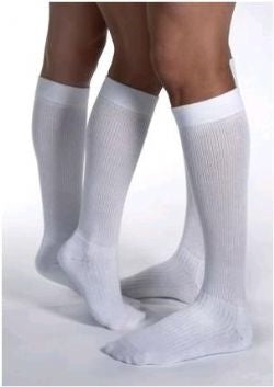 Compression Sock, Knee High, 30-40 mmHG, Closed Toe, Cool White, Small (Continental US Only)