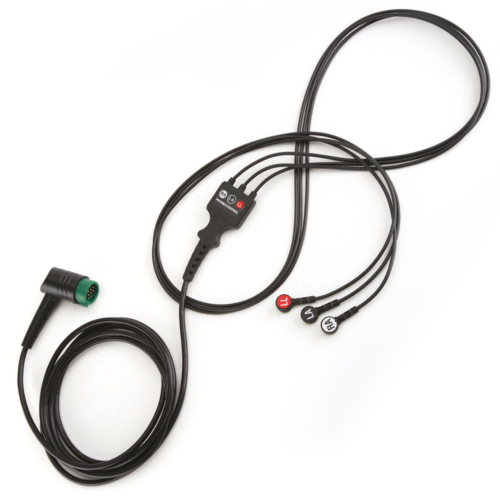 ECG Cable, 3-Lead, For Use with LIFEPAK 12 or LIFEPAK 20 (Continental US Only)