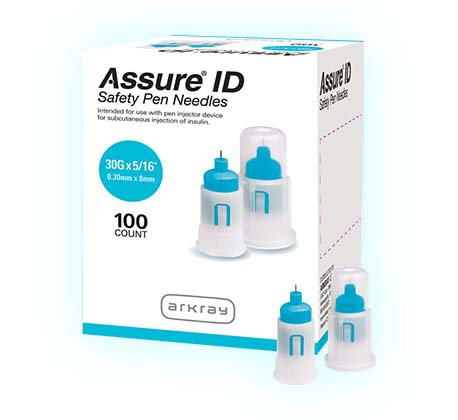 Assure ID Safety Pen Needles, 30G, 5/16" or 8mm Length, 100/bx (US Only) (Temporarily Unavailable for Sale due to Manufacturer Back Order - with No Estimated Release Date)