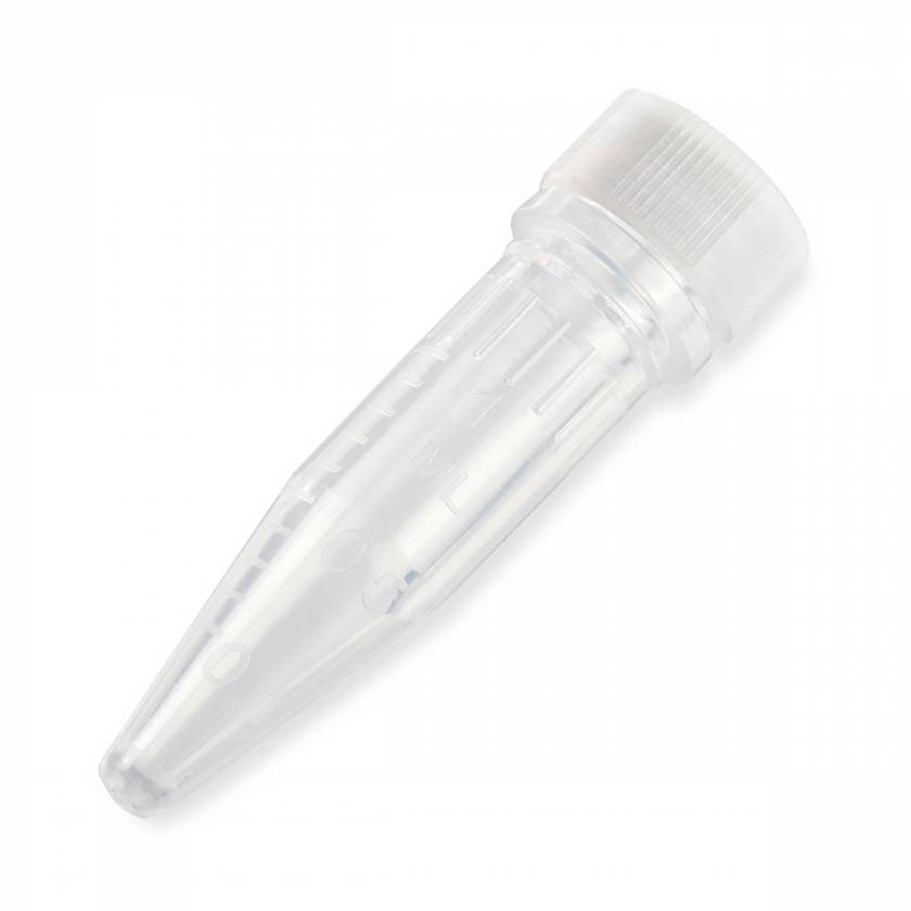 Microcentrifuge Tube, 1.5 mL, PP, Sterile, Conical Bottom, w/ O-Ring Screw Cap, 1000/cs