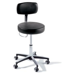 277 Basic Stool, With Back, Pneumatically Adjustable, Hand Release, Citrus (US Only) (DROP SHIP ONLY) (Delivery Info Sheet Required)