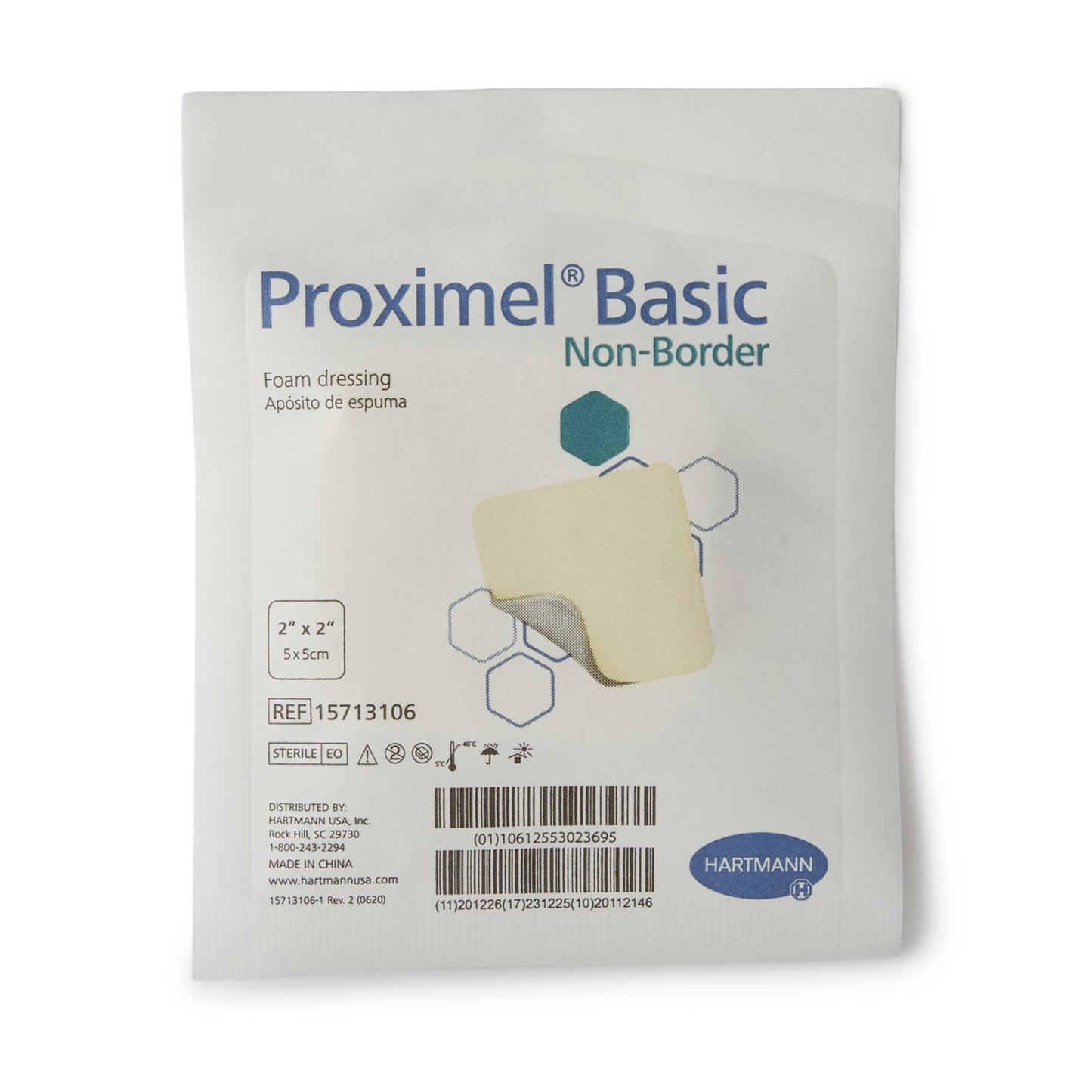 Dressing, Non-Border, 2" x 2", Non-Adhesive, Sterile,10/bx, 6 bx/cs