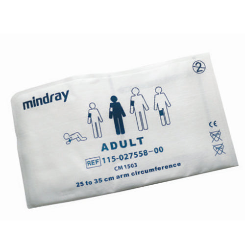 Cuff NIBP Disposable, Adult, 25-35cm, 10/bx (Continental US Only) (DROP SHIP ONLY) (Pricing Subject to Change without Notice)