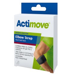 Actimove Elbow Strap, Hot/Cold Pack, Universal, 11" - 15 3/4", Black