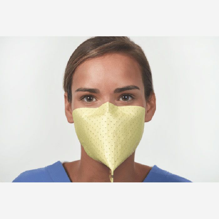 N95 Strapless Mask, Large (8" x 6.25"), Yellow, 50/pk (US Only (DROP SHIP ONLY) ( Item is Non-Returnable)