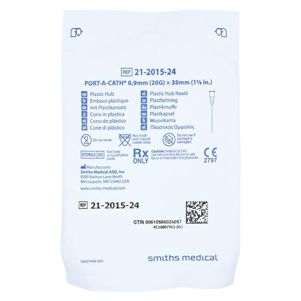 Needle, Straight, Plastic Hub, 22G x 1.5", 12/bx (US Only)