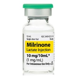 Milrinone Lactate Injection, 1 mg/ml, 10 ml Vial, Single Dose, Glass Fliptop Vial, 10/bx (Rx) (Item is Non-Returnable) (We must have your Wholesale Drug License on File before shipping this product) (US Only, Excluding IN and ND)