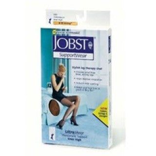 Compression Stocking, Thigh High, 30-40 mmHG, Closed Toe, Natural, Small (Continental US Only)