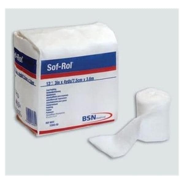 Sof-Rol Cast Padding Undercast, 3" x 4yd, Cotton, Sterile, 20 rl/cs (Continental US Only)