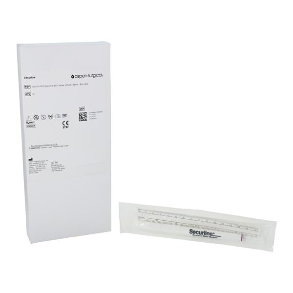 Securline Skin Marker, Ruler, Sterile, 10/bx, 10bx/cs (US Only) (Not Available For Sale into Canada)
