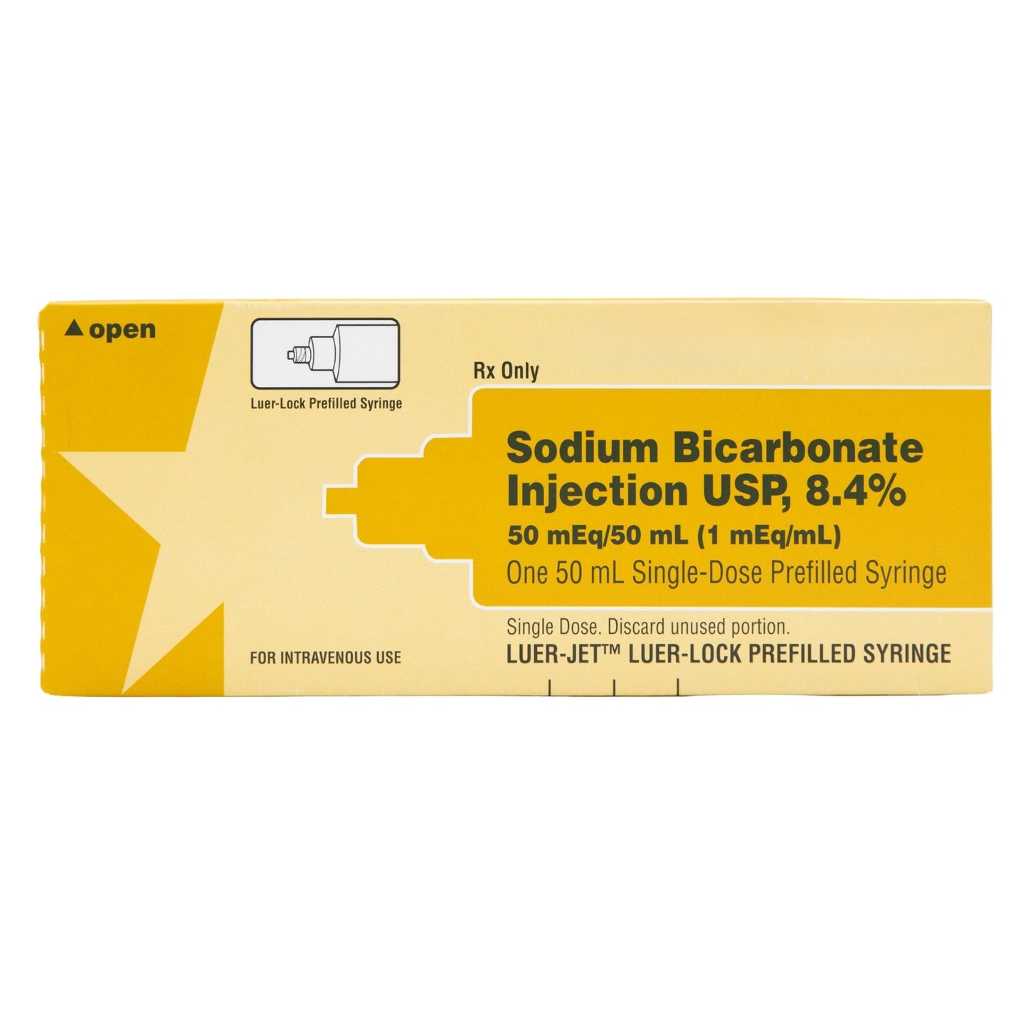 Sodium Bicarbonate, Preservative Free 8.4%, 1 mEq / mL Injection 50 mL Each (1016560)