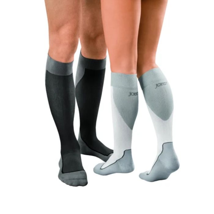 Sport Sock JOBST, 20-30mmhg, Knee High, X-Large, Royal Blue/Grey, Closed Toe, 1/pr (Continental US Only)
