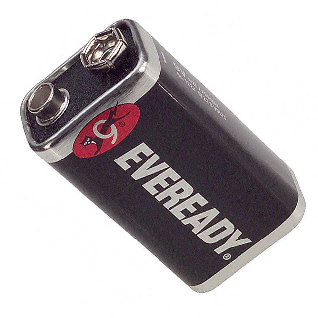 Battery, Alkaline, 1222, CZ, 9V, 400mAh, Snap Contact, Industrial Pack (360 cs/plt)
