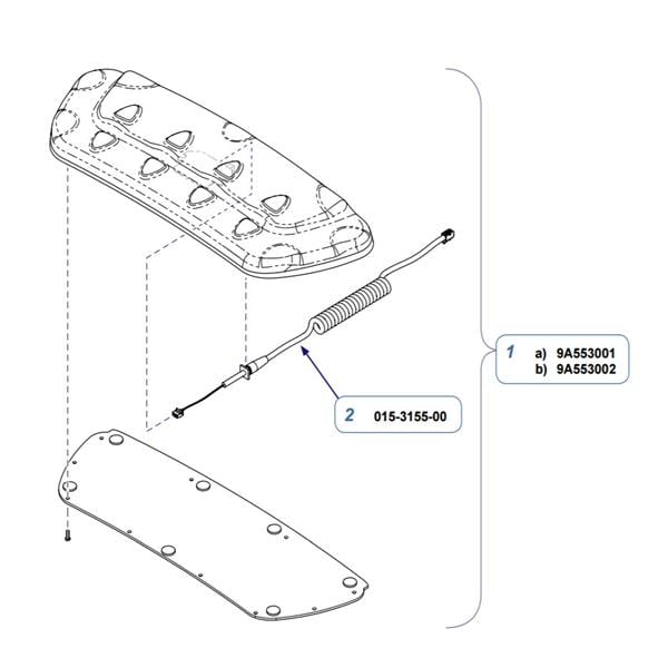 630 Wired Foot Control, Programmable, Field Installed (US Only) (DROP SHIP ONLY) (Delivery Info Sheet Required)