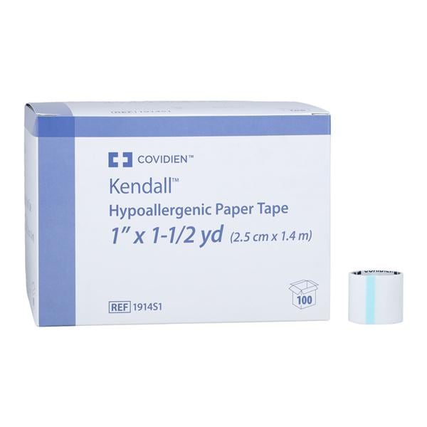 Paper Tape, Hypoallergenic, 1" x 1_ yds, 100/bx, 5 bx/cs (Continental US Only)