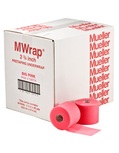 Big Bold MWrap, Big Pink, 2.75" x 30 yd, 48 rl/cs (Products are only available for sale in the U.S. Products cannot be sold on Amazon.com or any other 3rd party platform without prior approval by Mueller.)